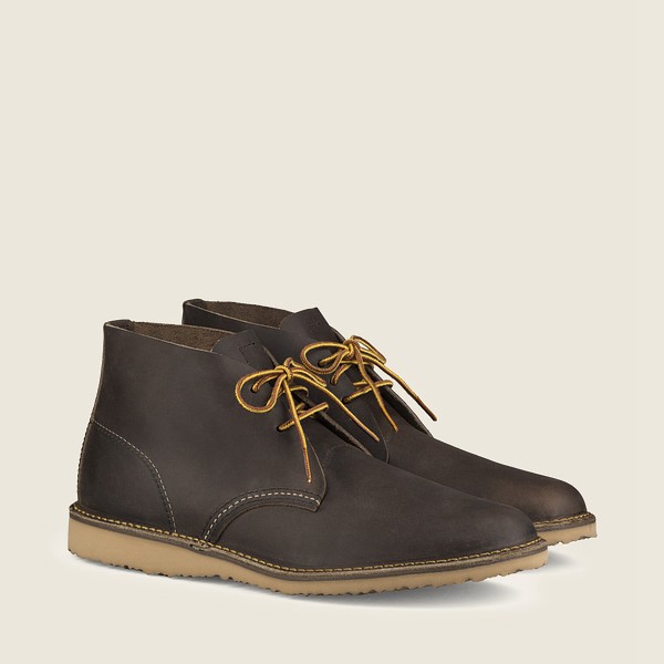 Zapatos Red Wing Heritage Hombre Grises Oscuro - Weekender – Chukka Rough & Tough Cuero - 645-JSUDGT